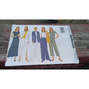6547 New Easy Butterick Sewing Pattern Misses' Jacket Top Pants & Skirt 18-20-22